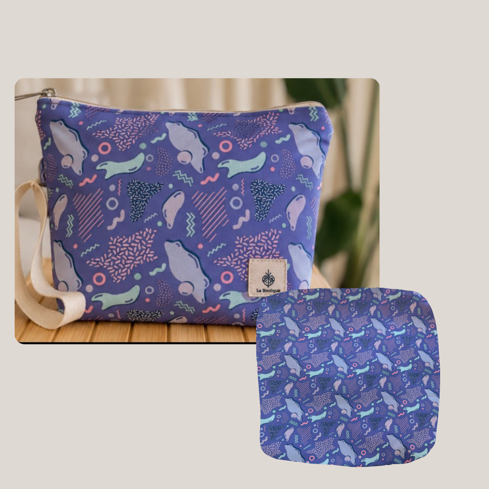 Wet Clutch Estampado Purple