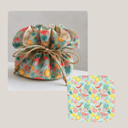 Joyero Pouch Estampado Tropical