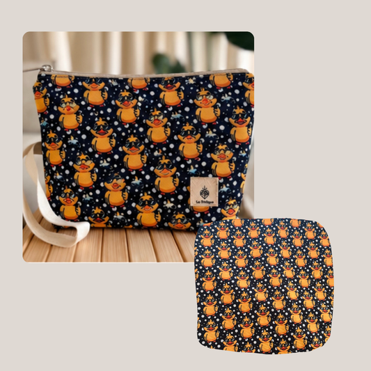 Wet Clutch Estampado Patos