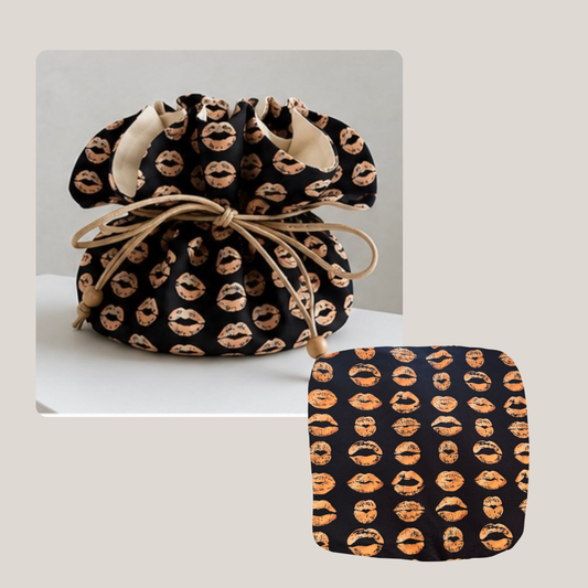 Joyero Pouch Estampado Kisses