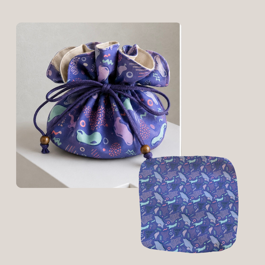 Joyero Pouch Estampado Purple