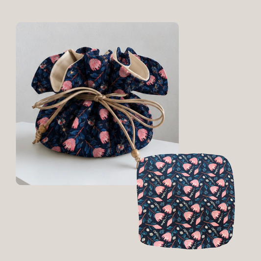 Joyero Pouch Estampado Flores
