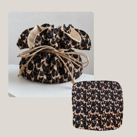 Joyero Pouch Estampado Gatos 2